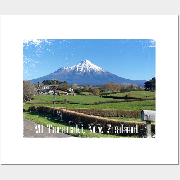 Mt Taranaki mountain Stratford, New Zealand Wall Art by pickledpossums